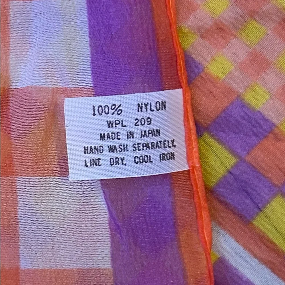 Vintage nylon geometric scarf - Picture 2 of 2